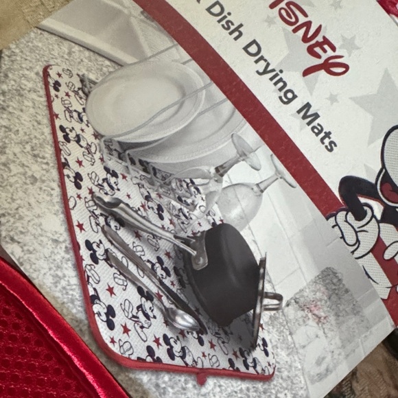 Disney Mickey Mouse Red and White Kitchen Mats - Picture 2 of 3